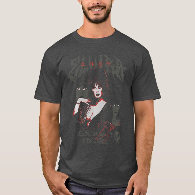 Elvira Mistress of the Dark Collage Poster HorrorV T-Shirt (Vorderseite)