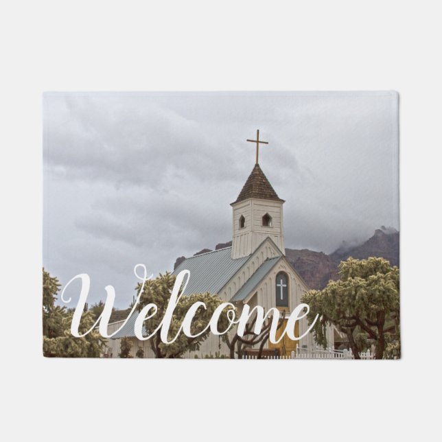 Elvis Church in the Superstils Fußmatte (Vorderseite)