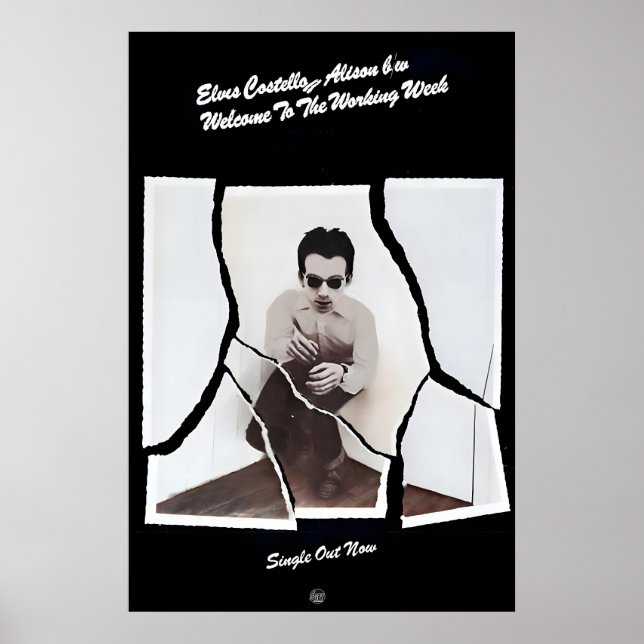 Elvis Costello 1977 Promo Poster Print 1 (Vorne)