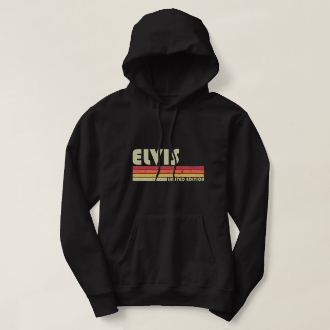 ELVIS Gift Name Personalisiert Funny Retro Vintag  Hoodie (Design vorne)