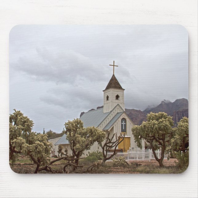 Elvis Kirche am Superstil Berge Mousepad (Vorne)