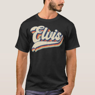 Elvis Name Personalisiert Vintag Retro Gift Men  T-Shirt