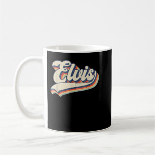 Elvis Name Personalisiertes Vintage Retro Geschenk Kaffeetasse