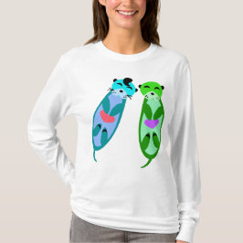 Elvis Otter & Friend mit Herz #2 T-Shirt