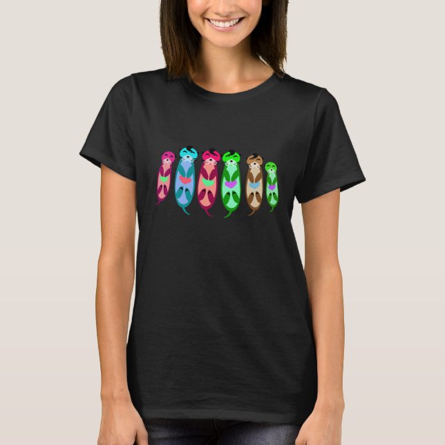 Elvis Otters Family T-Shirt (Vorderseite)