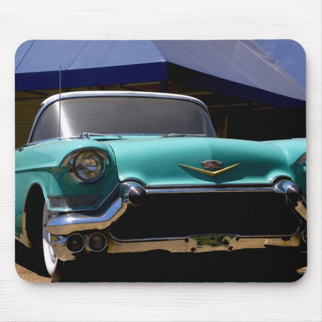 Elvis Presleys grüner Cadillac-Konvertible in Mousepad (Vorne)