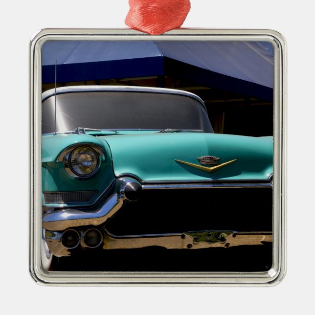 Elvis Presleys grüner Cadillac-Konvertible in Ornament Aus Metall (Vorne)