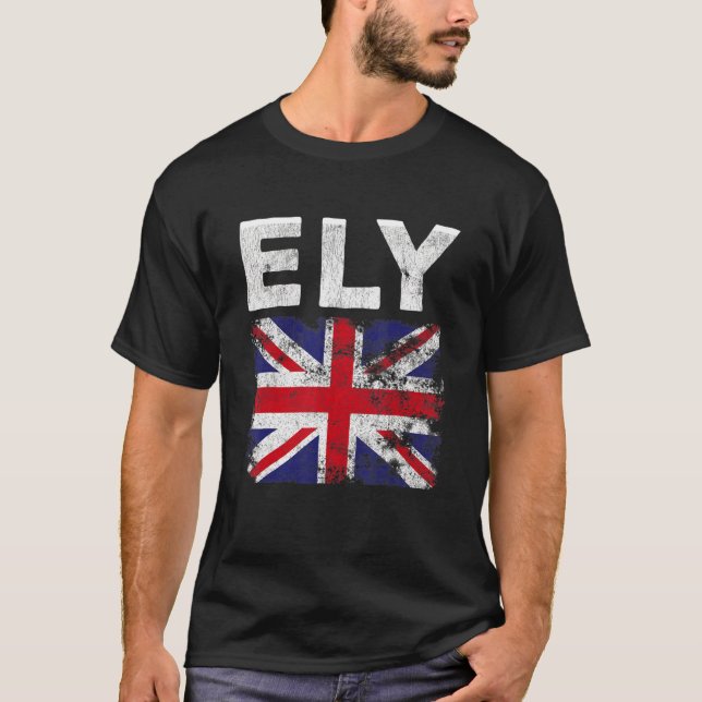 Ely British Flag Union Jack England T-Shirt (Vorderseite)