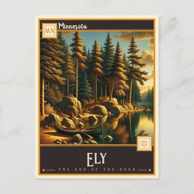 Ely, Minnesota | VINTAG Postkarte (Vorderseite)