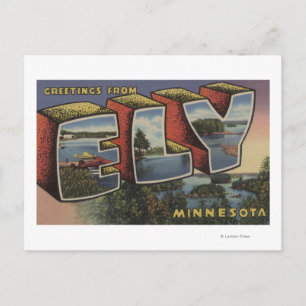 Ely, MinnesotaGroße BriefszenenEly, MN Postkarte