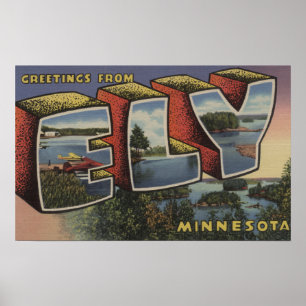 Ely, MinnesotaLarge Letter ScenesEly, MN Poster