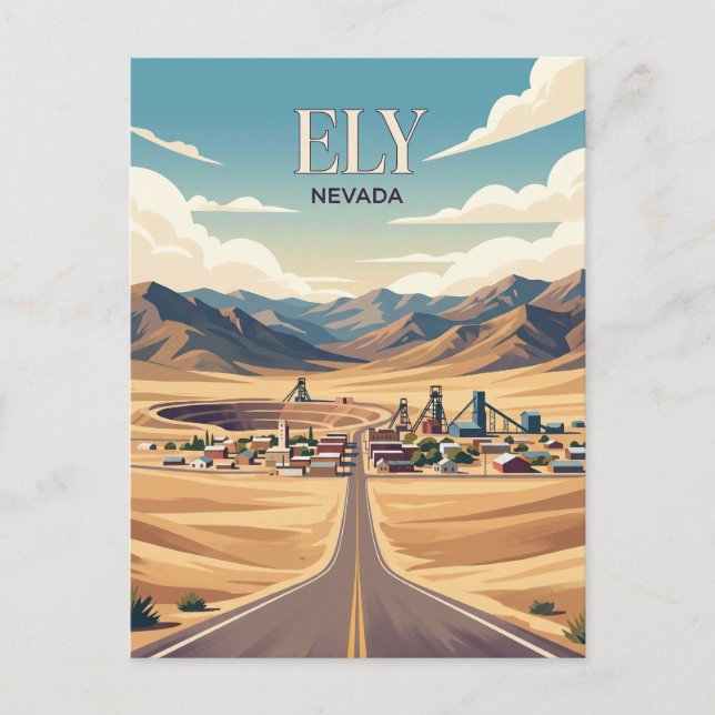 Ely USA Postkarte (Vorderseite)
