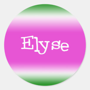 Elyse Runder Aufkleber
