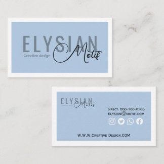 Elysian Motif Kreative Visitenkarte Geschäftskarte