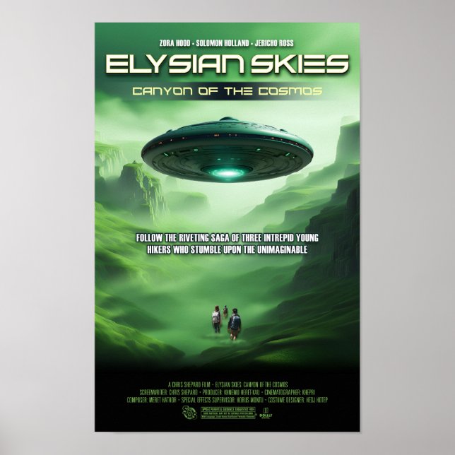 Elysian Skies: Canyon of the Cosmos Artistic Movie Poster (Vorne)