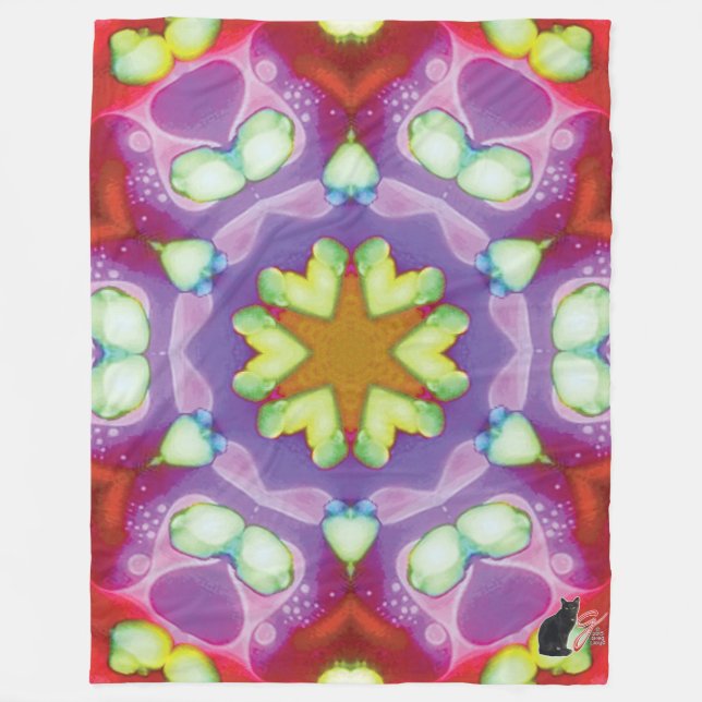 Elysium Kaleidoskop Fleece-Decke Fleecedecke (Vorderseite)