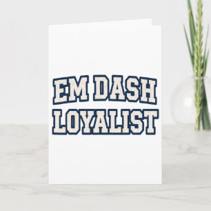 Em Dash Loyalist Lustiger Redakteur Autor Schrifts Karte