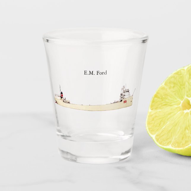 EM-Ford Schnapsglas (Vorderseite)
