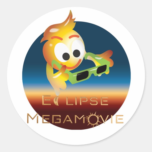 EM Fun Round Sticker (Vorderseite)