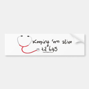 EM lebendig behalten bis 6:45 Autoaufkleber