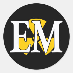 EM Navy Nuke Runder Aufkleber