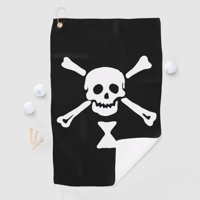 Emanuel Wynne Pirate Flag Piratenflagge Golfhandtuch (Insitu)