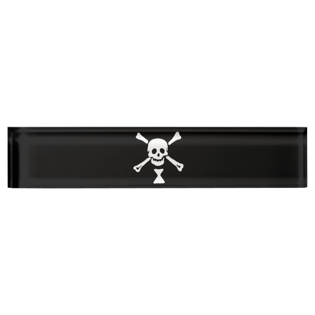 Emanuel Wynne Pirate Flag Piratenflagge Namensplakette (Vorderseite)