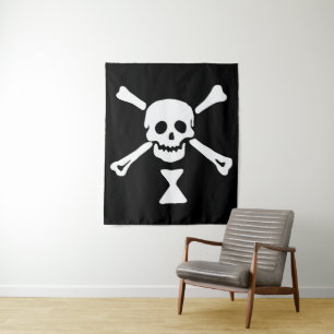 Emanuel Wynne Pirate Flag Piratenflagge Wandteppich