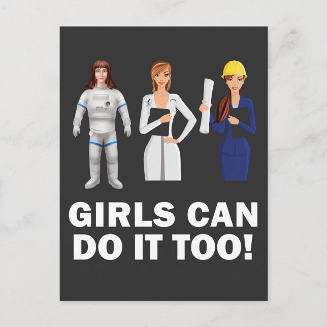 Emanzipation von Mädchen Gleichberechtigung Starke Postkarte (Vorderseite)