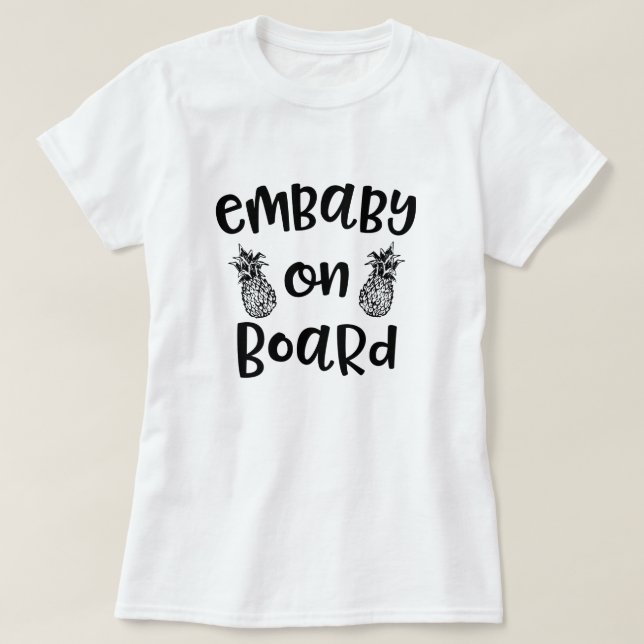 Embaby an Bord Übergangsembryo-des Geschenks des T-Shirt (Design vorne)