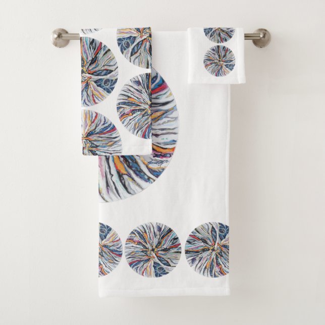 EMBARK Bath Handtuch Set auf Weiß (Insitu)