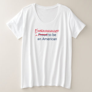 Embarrassed/Stolz als amerikanischer T - Shirt