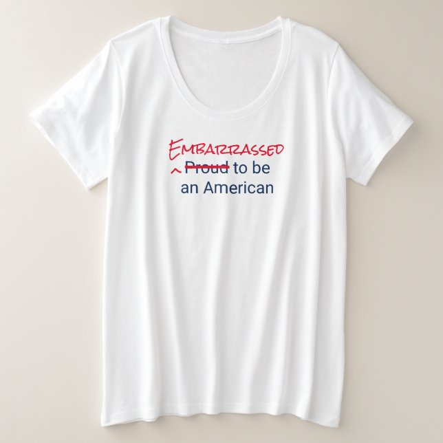 Embarrassed/Stolz als amerikanischer T - Shirt (Design vorne)