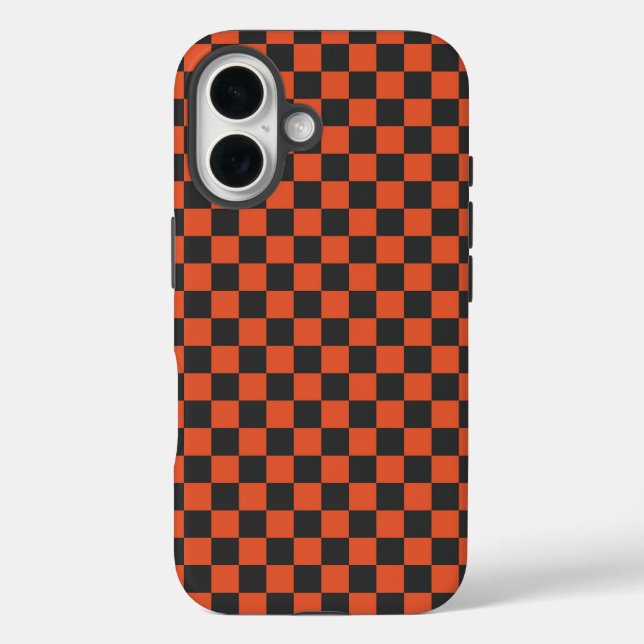 Ember and ash checkerboard pattern Case-Mate iPhone hülle (Rückseite)