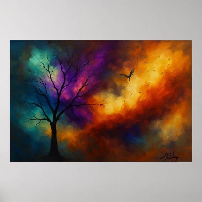 Ember Ascent Landscape Poster (Vorne)