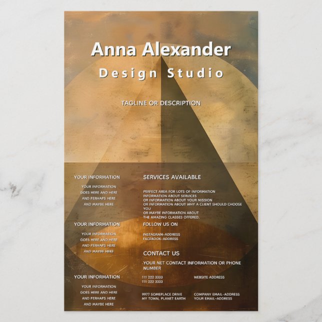 Ember Canopy | Minimalistisches Design Flyer (Vorne)