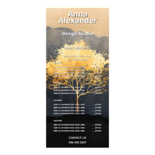Ember Canopy Minimalistisches Design Werbekarte
