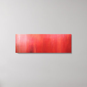 Ember Glow Haze rote Acrylmalerei auf Leinwand