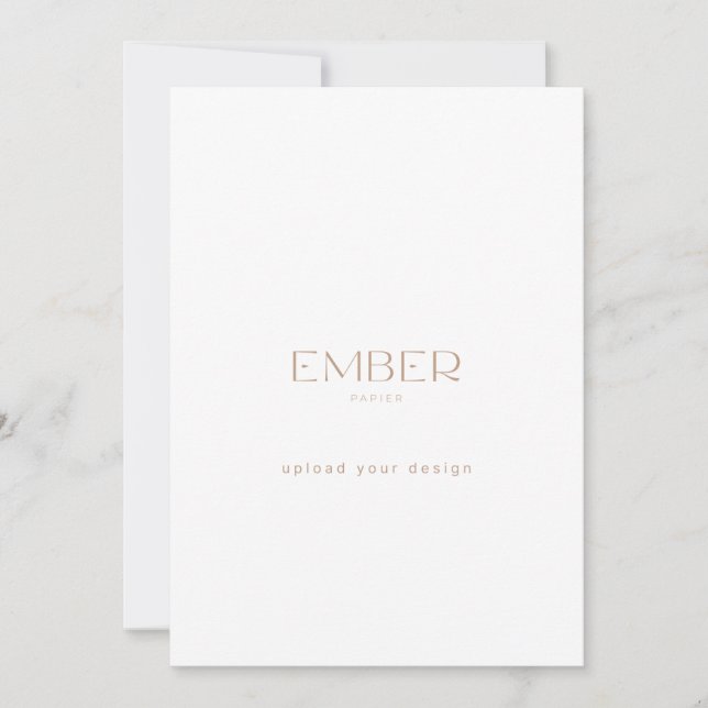 Ember Papier 12x18 Custom laden Design hoch Einladung (Vorderseite)