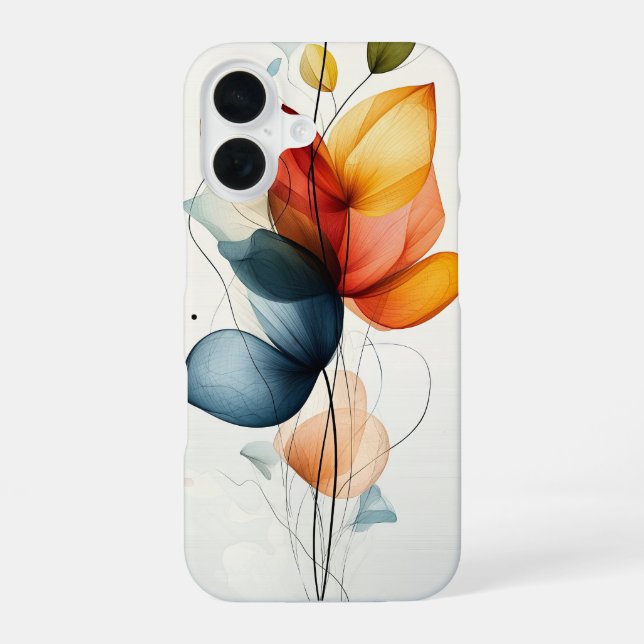 Ember Petal iPhone 16 Hülle (Rückseite)