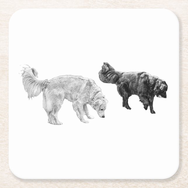 Ember Table, Scentwork Scene Rechteckiger Pappuntersetzer (Vorderseite)