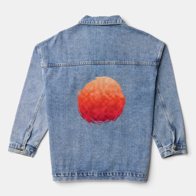 Emberblush-Anstieg Jeansjacke (Rückseite)