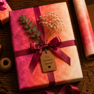 Emberblush Rise Geschenkpapier Set