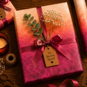 Emberblush Rise Geschenkpapier Set