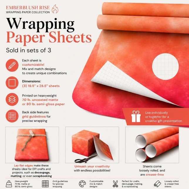 Emberblush Rise Geschenkpapier Set (Von Creator hochgeladen)