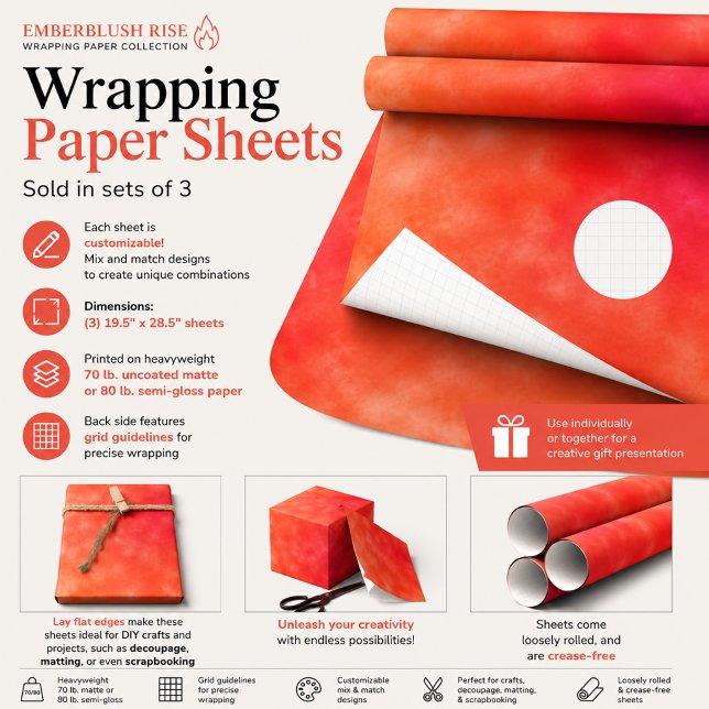 Emberblush Rise Geschenkpapier Set (Von Creator hochgeladen)