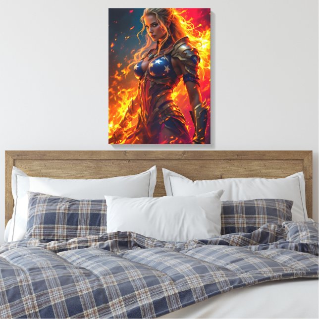 Embers der Freiheit  Leinwanddruck (Insitu (Schlafzimmer))