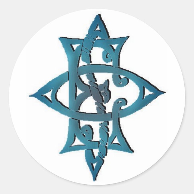 Emblem-Aufkleber Runder Aufkleber (Vorderseite)