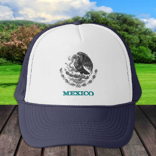 Emblem aus Mexiko und Mexikanischer Adler, Fahnenm Truckerkappe