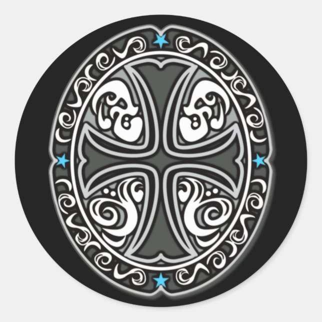 Emblem CROSS Runder Aufkleber (Vorderseite)